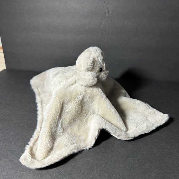 Okie Dokie Beige Taupe Teddy Bear Lovey Security Blanket Baby Plush Soft Toy - Picture 4 of 10